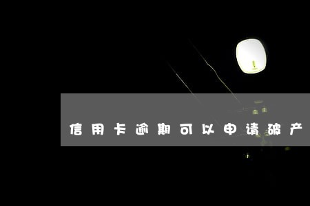 信用卡逾期可以申请破产吗