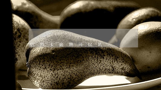 信用卡逾期可以转