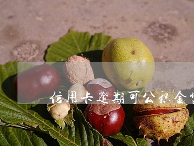 信用卡逾期可公积金贷款吗