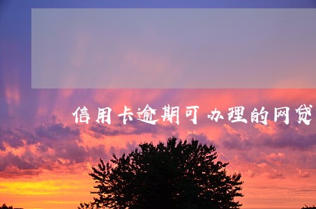 信用卡逾期可办理的网贷 信用卡逾期可办理的网贷