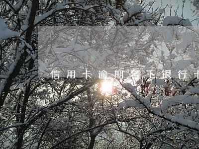信用卡逾期名下银行卡能用吗 信用卡逾期名下银行卡能用吗