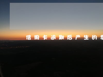信用卡逾期后产生的费用怎么办 信用卡逾期后产生的费用怎么办