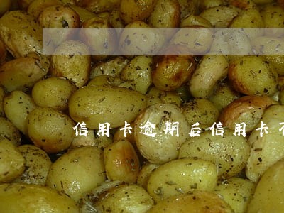 信用卡逾期后信用卡不能刷