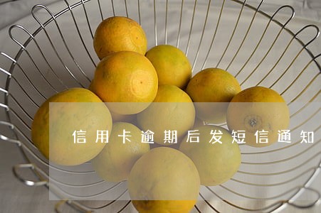 信用卡逾期后发短信通知 信用卡逾期后发短信通知