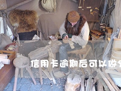 信用卡逾期后可以做分期么 信用卡逾期后可以做分期么