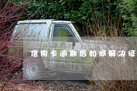 信用卡逾期后如何解决征信 信用卡逾期后如何解决征信