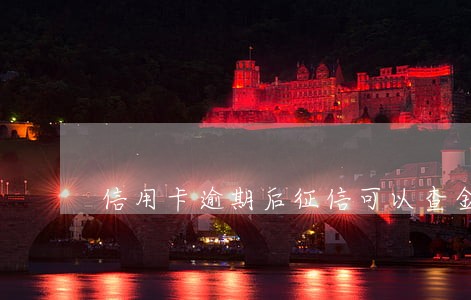 信用卡逾期后征信可以查金额吗 信用卡逾期后征信可以查金额吗