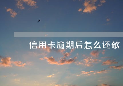 信用卡逾期后怎么还欹 信用卡逾期后怎么还欹