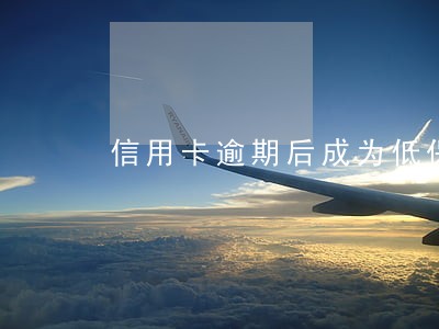 信用卡逾期后成为低保户 信用卡逾期后成为低保户