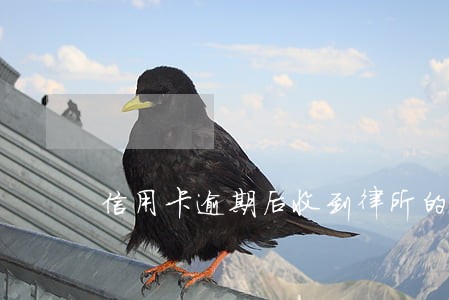 信用卡逾期后收到律所的信息 信用卡逾期后收到律所的信息