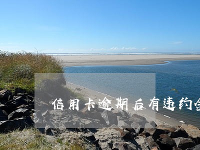 信用卡逾期后有违约金