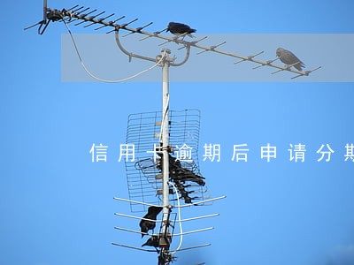 信用卡逾期后申请分期的手续 信用卡逾期后申请分期的手续
