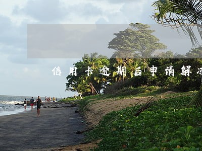 信用卡逾期后申请解冻流程