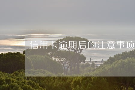 信用卡逾期后的注意事项和方法 信用卡逾期后的注意事项和方法
