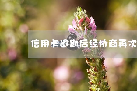 信用卡逾期后经协商再次逾期 信用卡逾期后经协商再次逾期