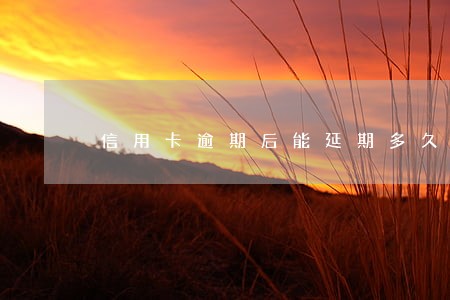 信用卡逾期后能延期多久 信用卡逾期后能延期多久