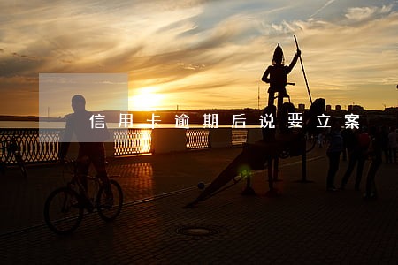 信用卡逾期后说要立案