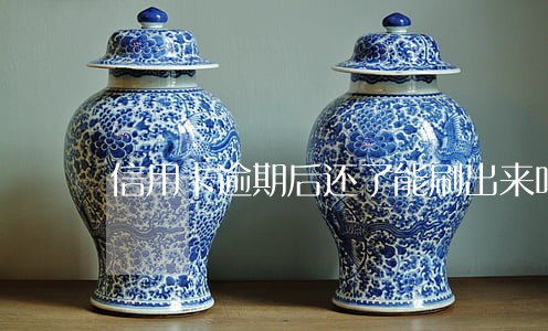 信用卡逾期后还了能刷出来吗 信用卡逾期后还了能刷出来吗