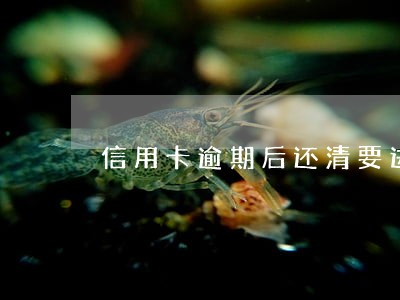 信用卡逾期后还清要进行销户吗 信用卡逾期后还清要进行销户吗