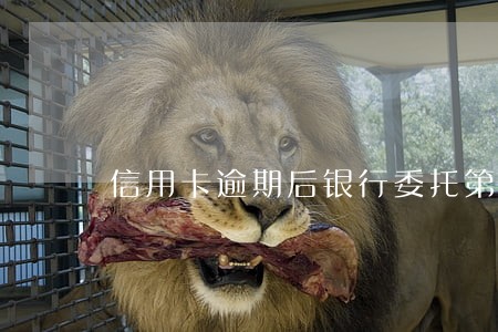 信用卡逾期后银行委托第三方