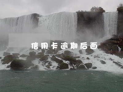 信用卡逾期后面 信用卡逾期后面