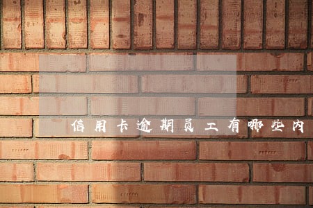 信用卡逾期员工有哪些内容