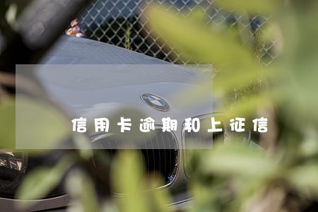 信用卡逾期和上征信 信用卡逾期和上征信