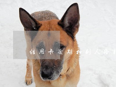 信用卡逾期和别人给转账有关系吗 信用卡逾期和别人给转账有关系吗