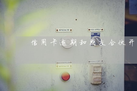 信用卡逾期和朋友合伙开店 信用卡逾期和朋友合伙开店