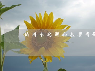 信用卡逾期和老婆有影响吗 信用卡逾期和老婆有影响吗