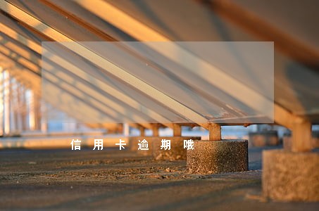 信用卡逾期哦 信用卡逾期哦