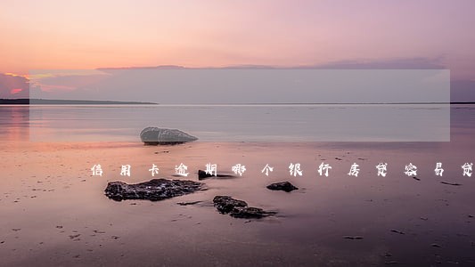 信用卡逾期哪个银行房贷容易贷 信用卡逾期哪个银行房贷容易贷