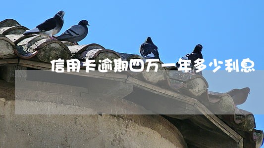 信用卡逾期四万一年多少利息