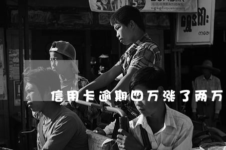 信用卡逾期四万涨了两万利息 信用卡逾期四万涨了两万利息