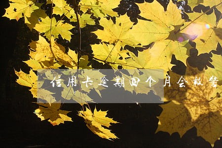 信用卡逾期四个月会报警吗 信用卡逾期四个月会报警吗