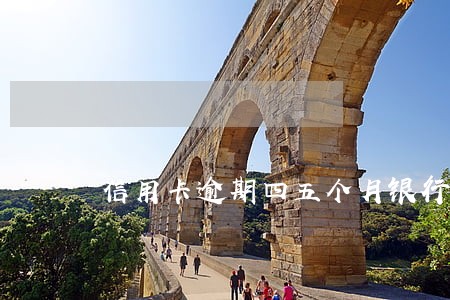 信用卡逾期四五个月银行 信用卡逾期四五个月银行