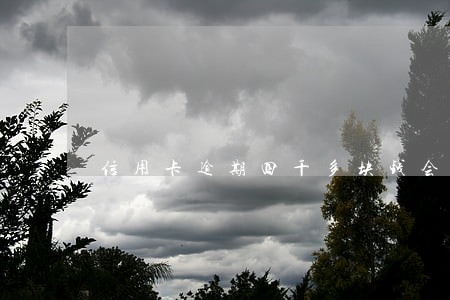 信用卡逾期四千多块钱会不会上门
