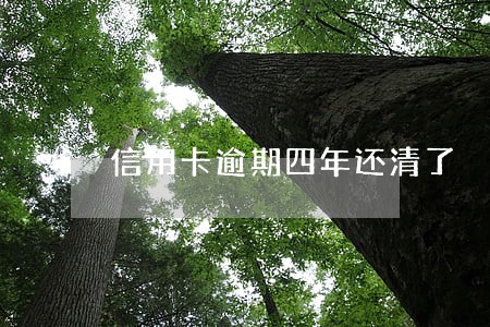 信用卡逾期四年还清了