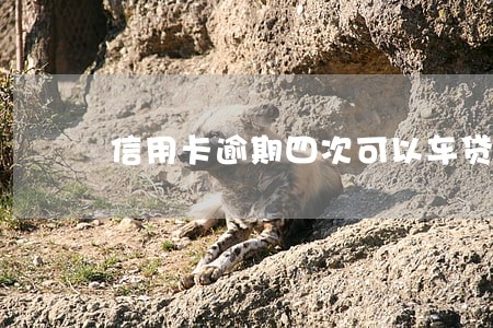 信用卡逾期四次可以车贷吗 信用卡逾期四次可以车贷吗