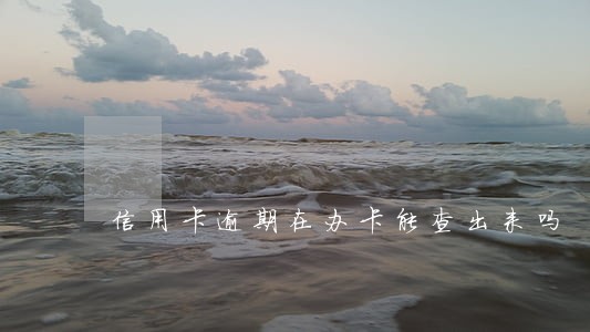 信用卡逾期在办卡能查出来吗