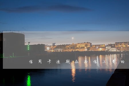 信用卡逾期在征信上看的到吗 信用卡逾期在征信上看的到吗