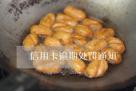 信用卡逾期处罚通知 信用卡逾期处罚通知