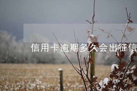 信用卡逾期多久会出征信