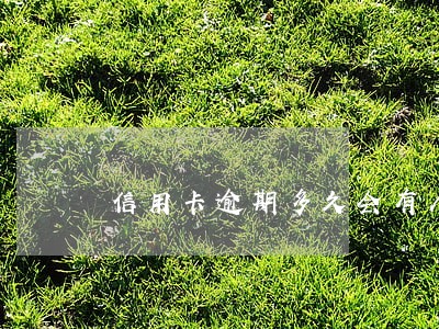 信用卡逾期多久会有人催收 信用卡逾期多久会有人催收