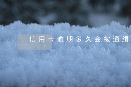 信用卡逾期多久会被通缉吗 信用卡逾期多久会被通缉吗