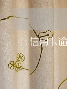 信用卡逾期多久会走访