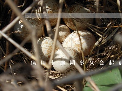 信用卡逾期多久会起诉被起诉 信用卡逾期多久会起诉被起诉