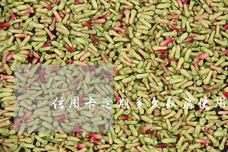 信用卡逾期多久取消使用 信用卡逾期多久取消使用