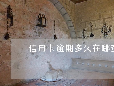 信用卡逾期多久在哪查 信用卡逾期多久在哪查