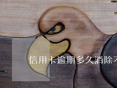 信用卡逾期多久消除不良记录 信用卡逾期多久消除不良记录